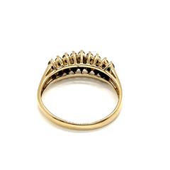 Lady's Diamond Fashion Ring 27 Diamonds .54 Carat T.W. 14K Yellow Gold 2.4g